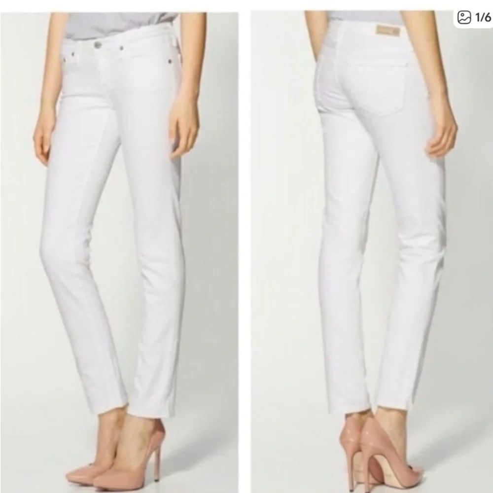 AG Adriano Goldschmied Women's Mid-Rise Skinny Fit Cigarette Leg Ankle Jean 30R